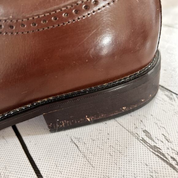 Sz 14 Stacy Adams Brown Leather Oxford Lace Up Dress Shoes 14 M 24189-14 main image 15